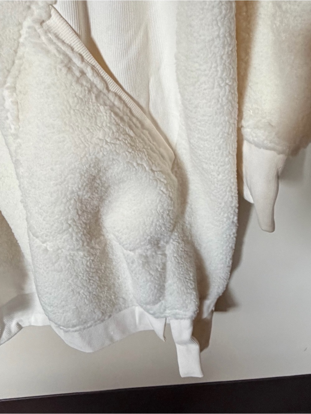 Anthropologie daily practice Sherpa jacket cream 1x - Picture 7 of 7